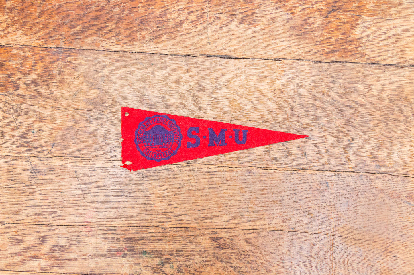 Southern Methodist University SMU Mini Felt Pennant Vintage Graduation Gift