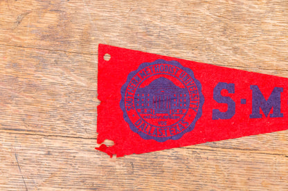 Southern Methodist University SMU Mini Felt Pennant Vintage Graduation Gift