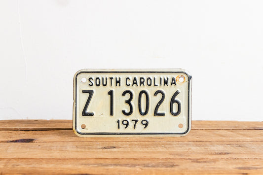 South Carolina 1979 Motorcycle License Plate Vintage Wall Hanging Decor - Eagle's Eye Finds