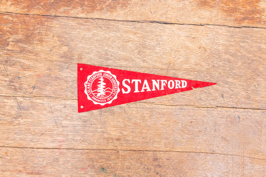 Stanford University Mini Felt Pennant Vintage College Decor - Eagle's Eye Finds