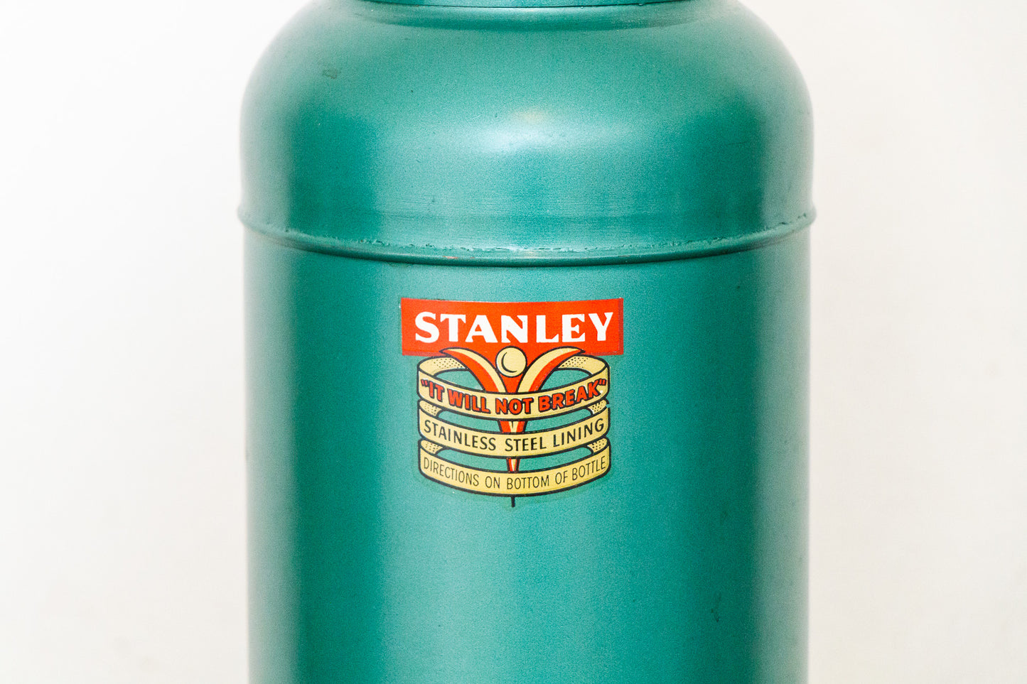 Green Stanley Thermos Vintage 1956 Super Vac A945 Mid-Century Decor
