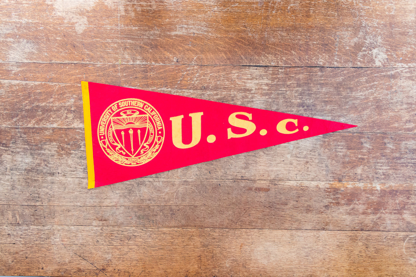 USC Felt Pennant Vintage University of Southern California Memorabilia