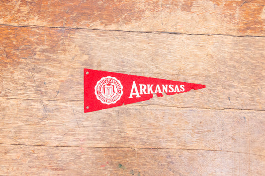 University of Arkansas Mini Felt Pennant Vintage Wall Decor - Eagle's Eye Finds