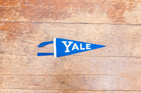 Yale University Mini Felt Pennant Vintage College Wall Decor - Eagle's Eye Finds