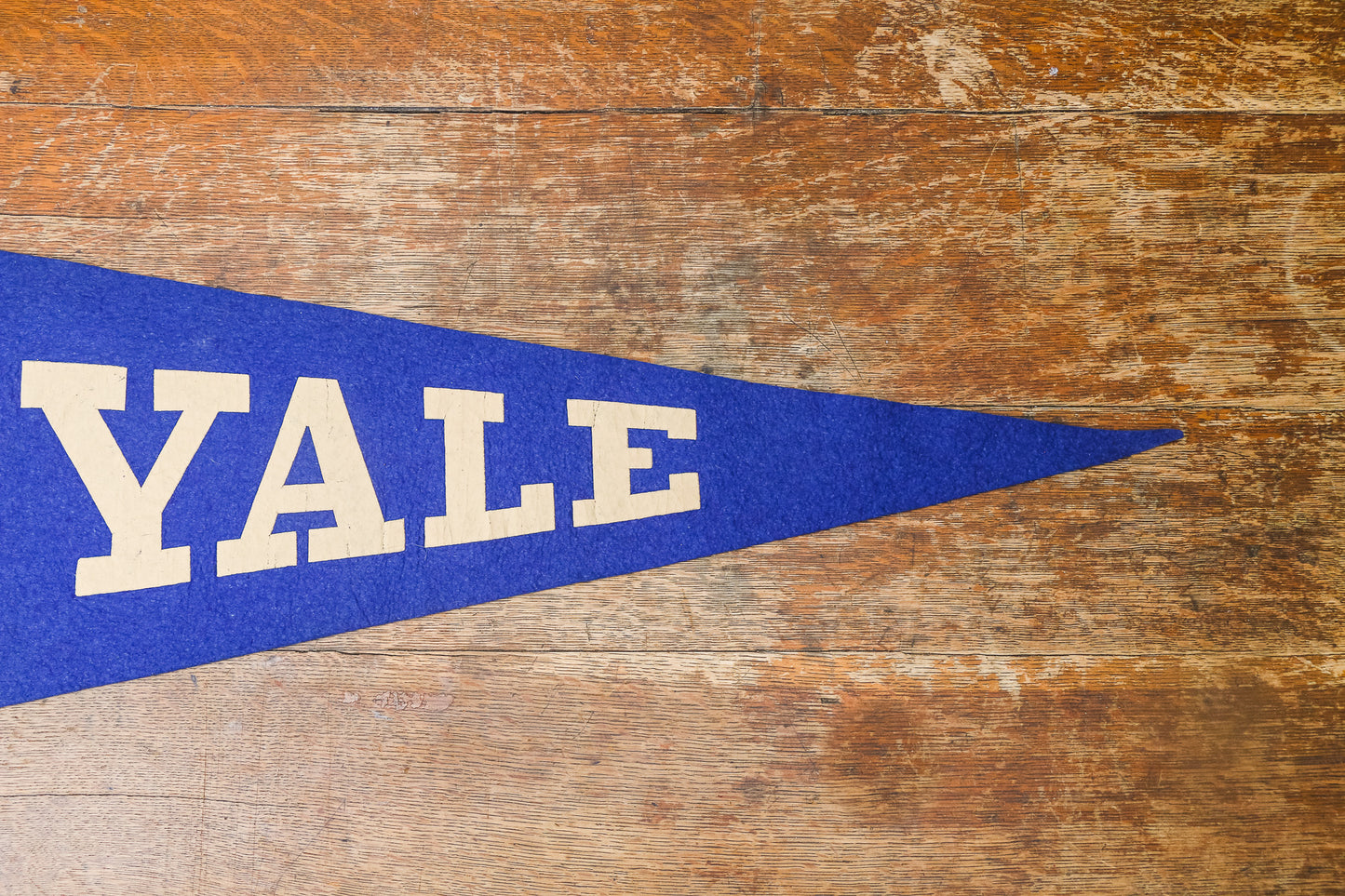 Yale University Felt Pennant Large Vintage Blue College Grad Gift