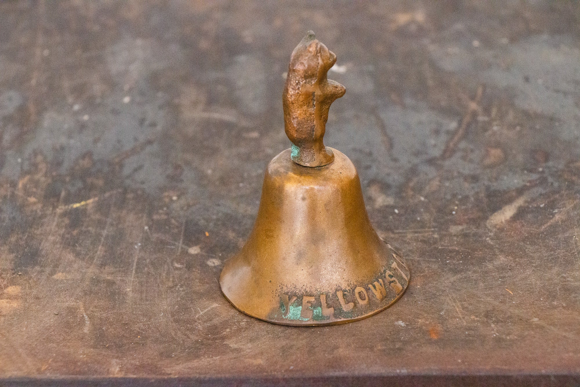 Brass Dutch Lady Figural Bell Vintage Mid-Century Decor