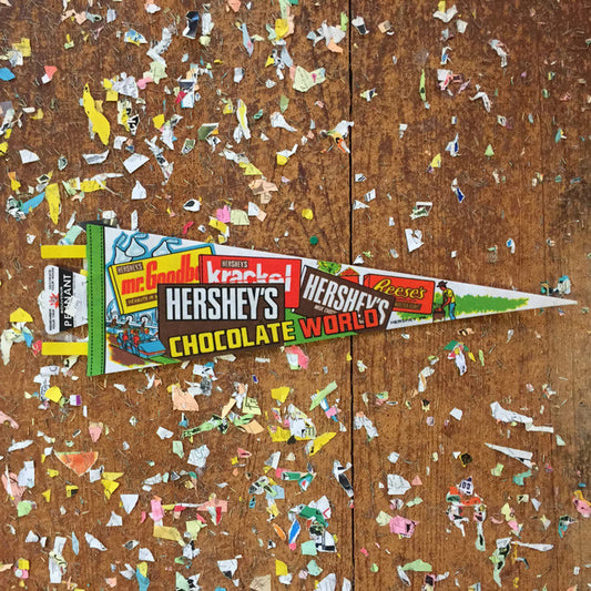 Hershey's Chocolate Factory Felt Pennant Vintage Wall Decor - Eagle's Eye Finds