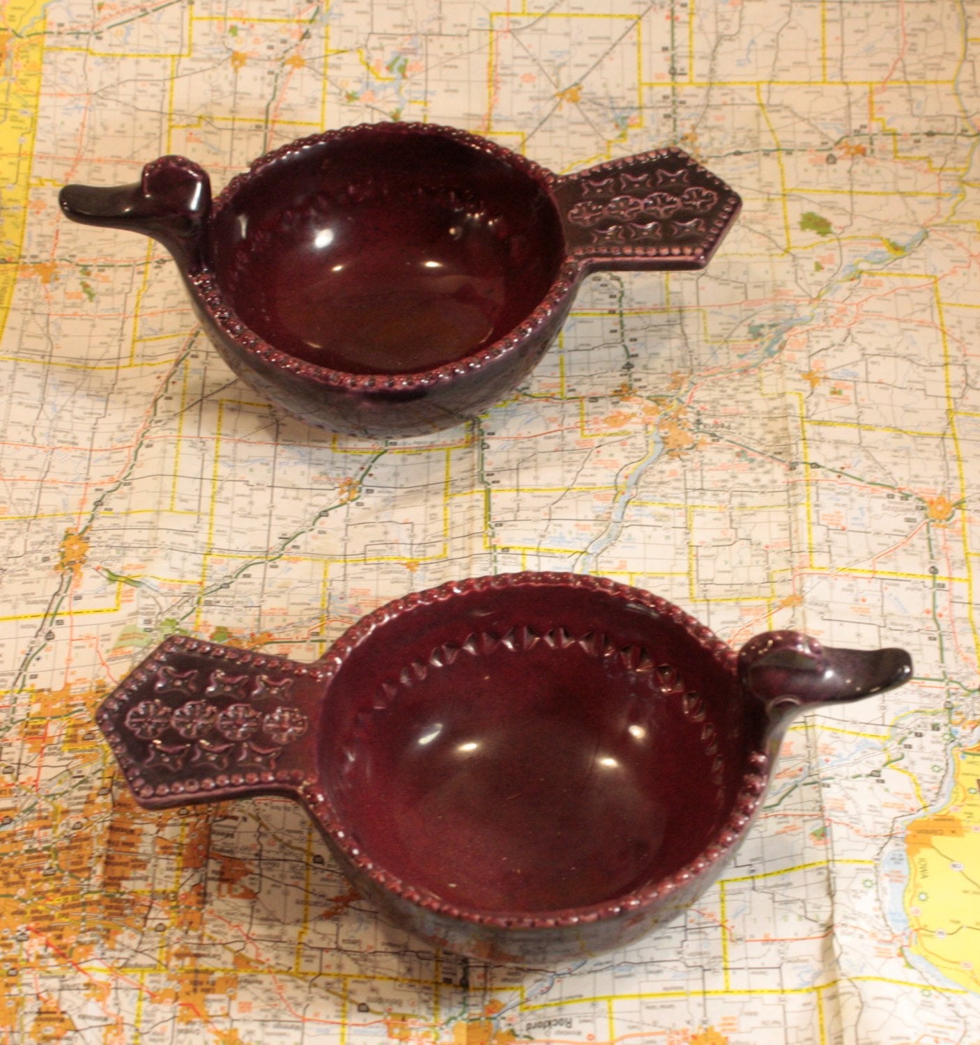 Bitossi Duck Bowl Midcentury Italian Ceramic Pair of Bowls - Eagle's Eye Finds