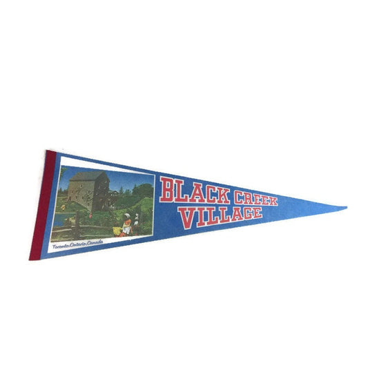 Black Creek Village Toronto Felt Pennant Vintage Wall Souvenir - Eagle's Eye Finds