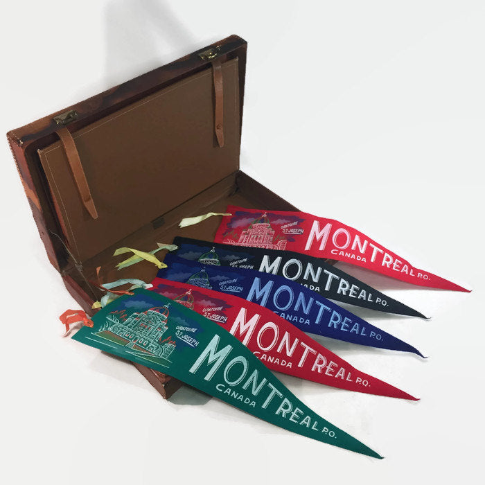 Montreal St. Joseph's Oratory Vintage Felt Pennant - Eagle's Eye Finds