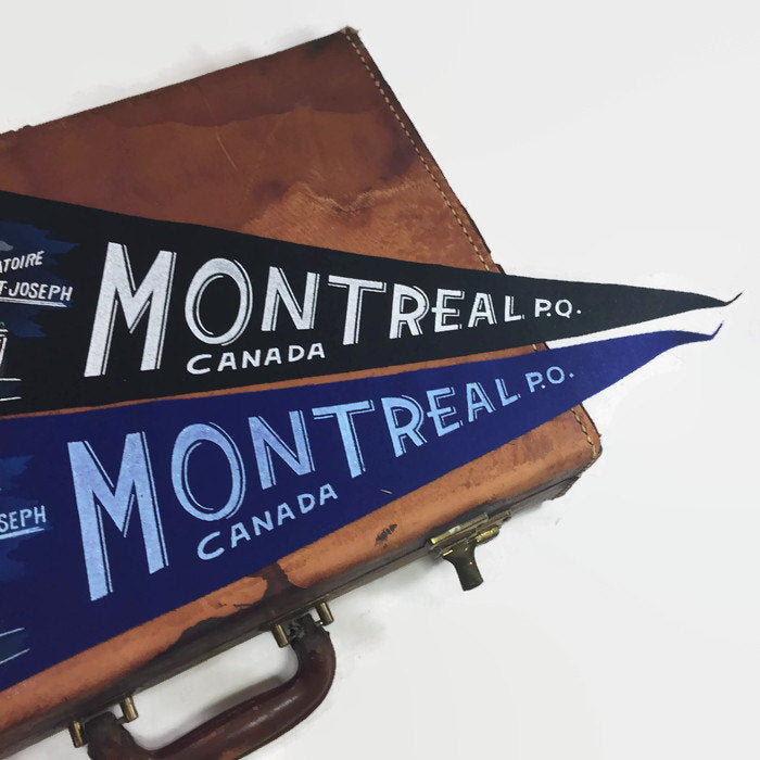 Montreal St. Joseph's Oratory Vintage Felt Pennant - Eagle's Eye Finds
