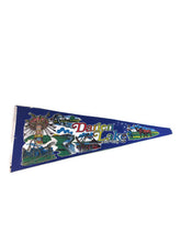 Load image into Gallery viewer, Darien Lake New York Blue Felt Pennant Vintage Wall Decor - Eagle&#39;s Eye Finds

