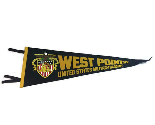 West Point Military Academy Felt Pennant Vintage Collegiate Decor - Eagle's Eye Finds