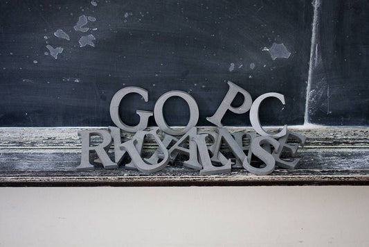 Metal Letters Vintage Wall Collage Decor - Eagle's Eye Finds