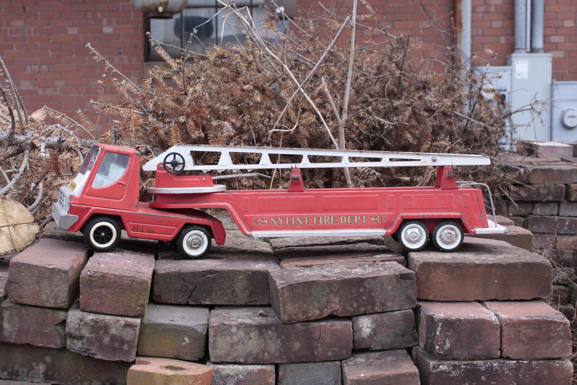 Nylint Fire Department Fire Truck Vintage Children's Toy - Eagle's Eye Finds