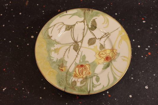 Yellow Rose Empire Bavaria Plate Vintage Floral Kitchen Decor - Eagle's Eye Finds