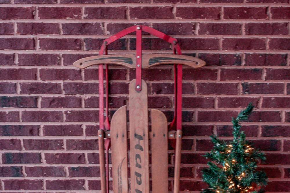 Christmas Happi cheapest Time Vintage Sled Spectacular