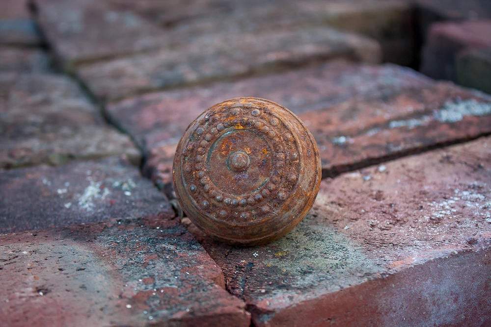 Ornate Metal Doorknob Vintage Industrial Salvage - Eagle's Eye Finds