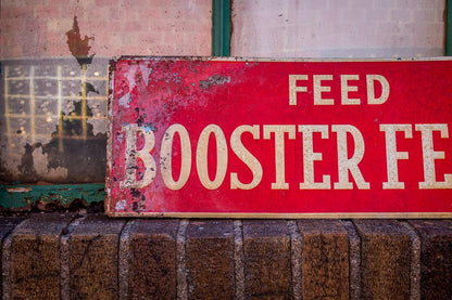 Feed Booster Feeds Tin Sign Vintage Farmhouse Decor - Eagle's Eye Finds