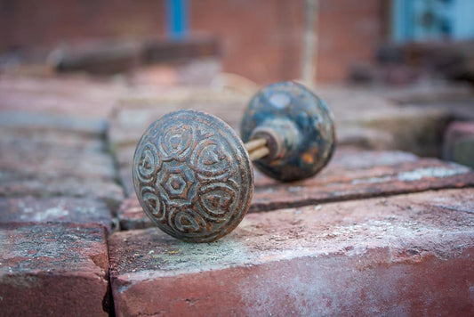 Ornate Doorknob Set Vintage Home Hardware - Eagle's Eye Finds