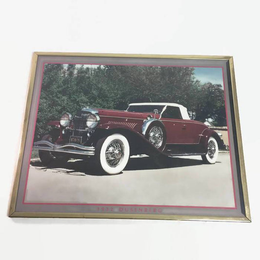 1932 Duesenberg Photo Vintage Manly Car Auto Wall Decor - Eagle's Eye Finds