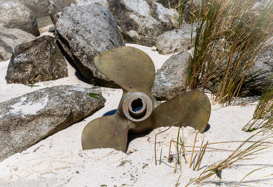 Brass Boat Propeller Vintage Nautical Decor - Eagle's Eye Finds