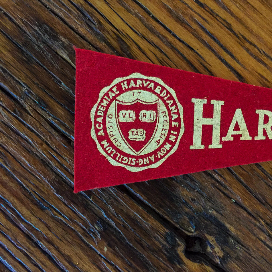 Harvard Mini Felt Pennant Vintage College Decor - Eagle's Eye Finds