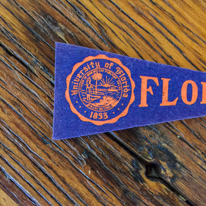 University of Florida Mini Felt Pennant Vintage College Decor - Eagle's Eye Finds