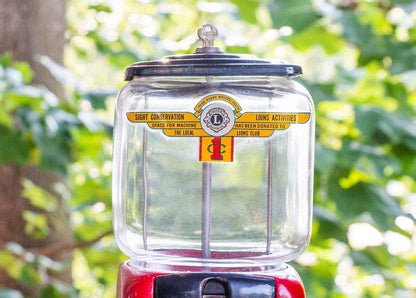 Victor V Lions Club Gum Dispenser Vintage Gumball Machine - Eagle's Eye Finds
