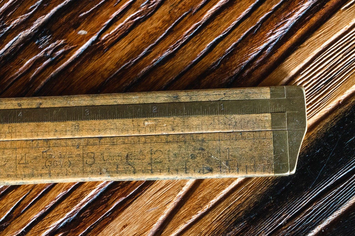 Lufkin No. 372 Boxwood Folding Ruler Vintage Tool - Eagle's Eye Finds