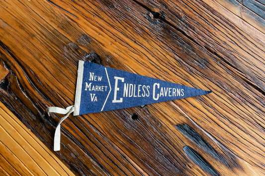 Endless Caverns Virginia Blue Felt Pennant Wall Decor - Eagle's Eye Finds