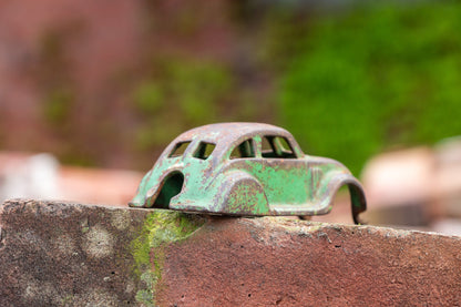 Hubley Chrysler Airflow Toy Car Vintage Green Diecast Toy Car - Eagle's Eye Finds