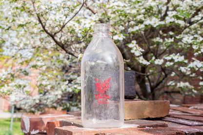 Meadow Brook Farms Dairy Vintage Embossed Glass Half Gallon Milk Bottle From Peoria IL - Eagle's Eye Finds