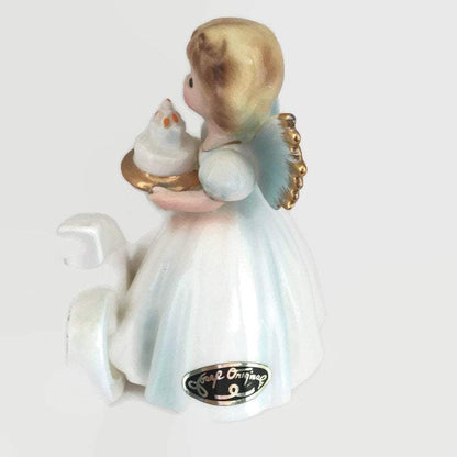 6th Birthday Josef Originals Angel Figurine Vintage Ceramic Six Year Old Gift - Eagle's Eye Finds