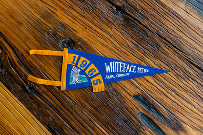 Whiteface Mountain New York Felt Pennant Vintage Wall Decor - Eagle's Eye Finds