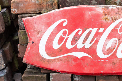 Coke Fishtail Sign Vintage Coca-Cola Advertising Signage - Eagle's Eye Finds
