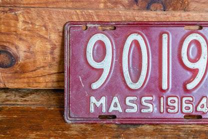 Massachusetts 1964 Motorcycle License Plate Vintage Wall Hanging Decor - Eagle's Eye Finds