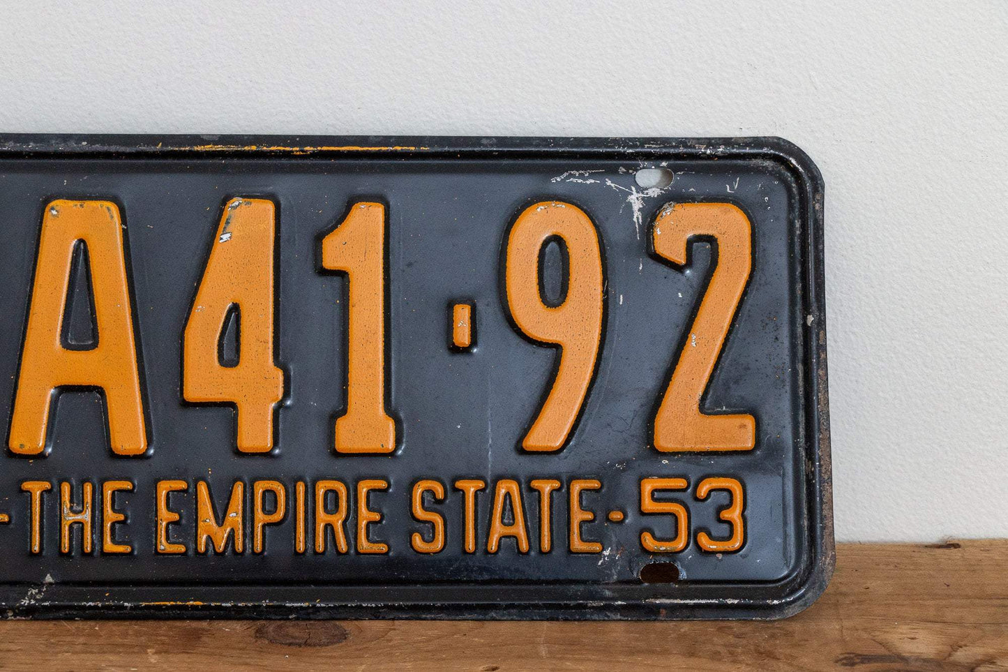 New York 1953 License Plate Vintage Empire State Wall Decor - Eagle's Eye Finds