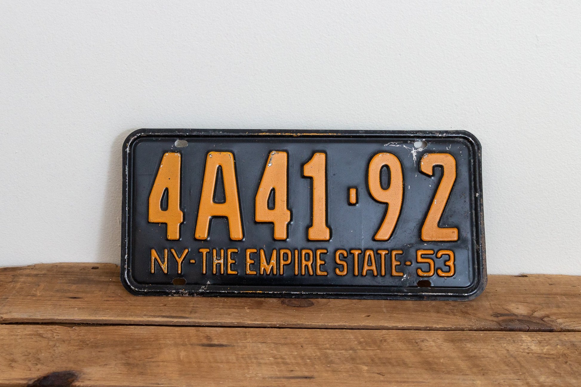 New York 1953 License Plate Vintage Empire State Wall Decor - Eagle's Eye Finds