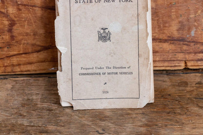 1924 New York Motor Vehicle Law Booklet Vintage Car Automobile Ephemera - Eagle's Eye Finds