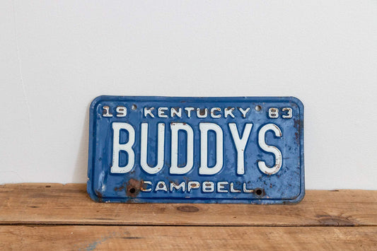 BUDDYS Kentucky 1983 Vanity License Plate Vintage Wall Hanging Decor - Eagle's Eye Finds