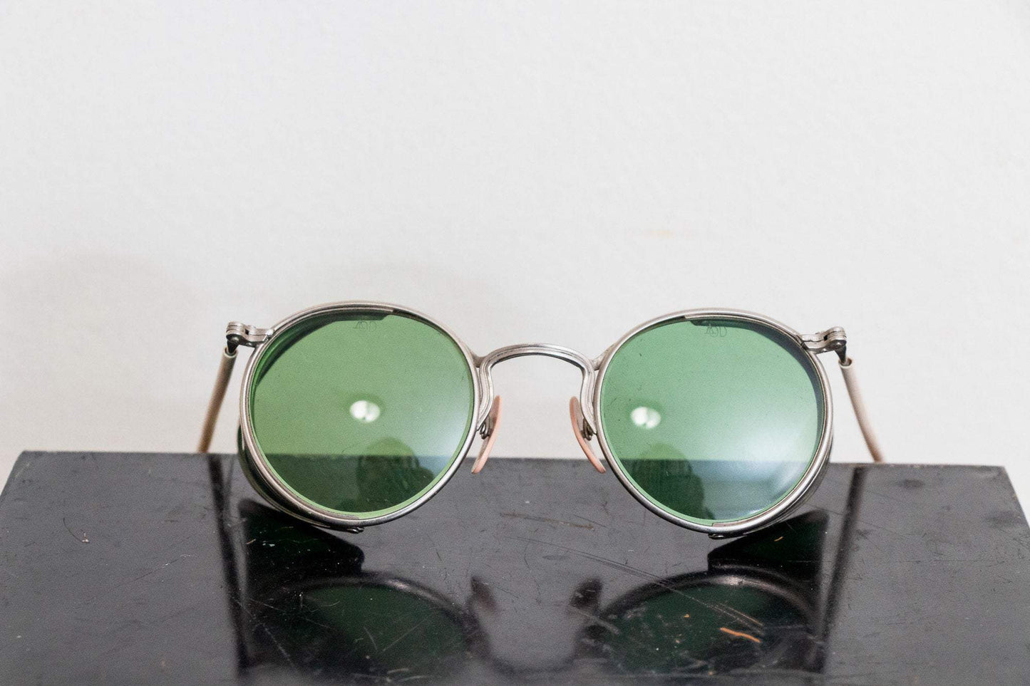 AO Green Safety Glasses Vintage American Optical Industrial Decor - Eagle's Eye Finds