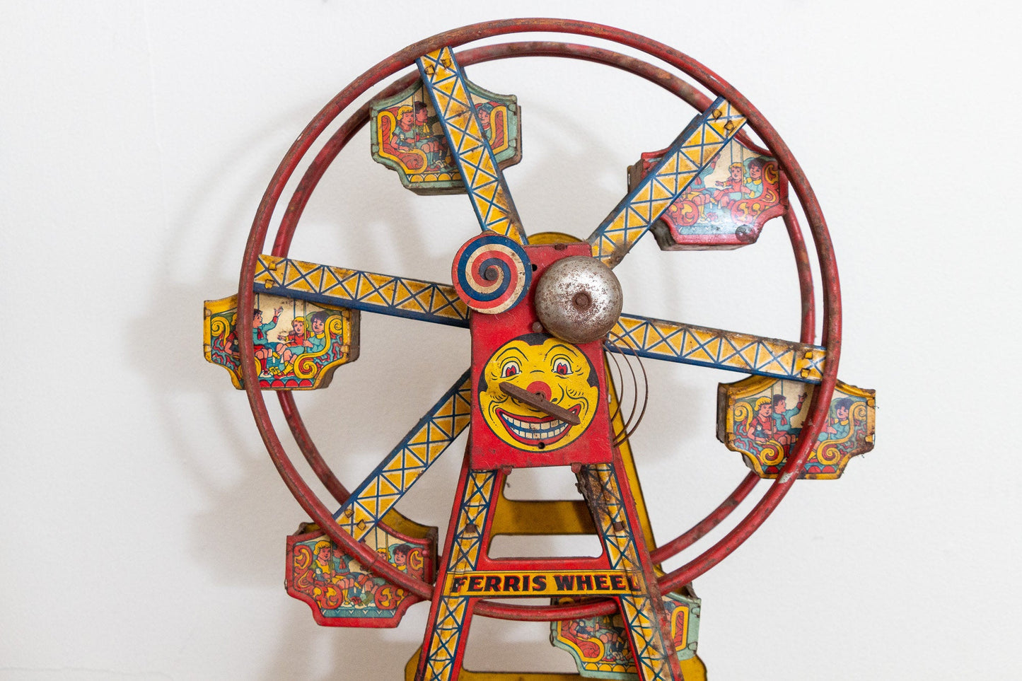 Hercules Ferris Wheel Toy Vintage Chein Tin Litho Windup - Eagle's Eye Finds