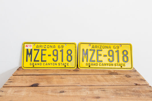 Arizona 1969 Grand Canyon State License Plate Vintage 1972 Wall Hanging Decor - Eagle's Eye Finds