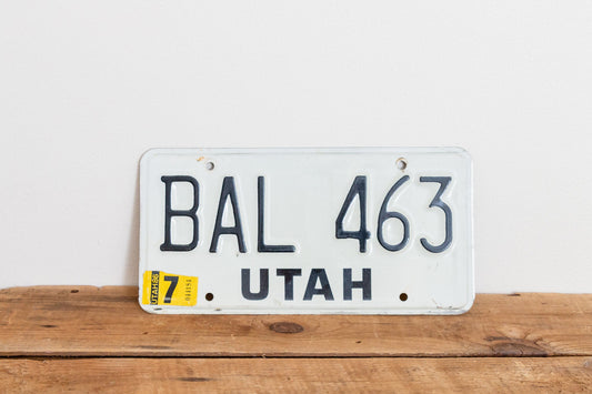 Utah 1986 License Plate Vintage Wall Hanging Decor - Eagle's Eye Finds