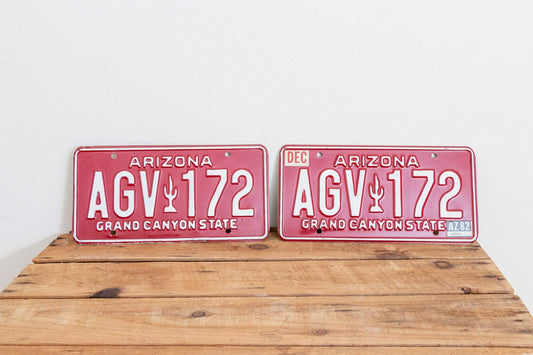 Arizona 1982 Grand Canyon State License Plate Vintage Wall Hanging Decor - Eagle's Eye Finds