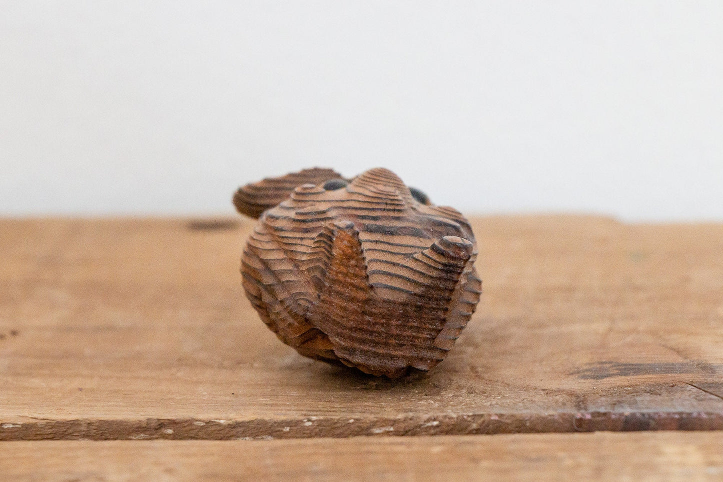 Wooden Owl Figurine Vintage Made in Japan Shelf Decor - Eagle's Eye Finds