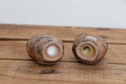 Fitz and Floyd Owl Shakers Vintage Japan Ceramic Stoneware Salt Pepper - Eagle's Eye Finds