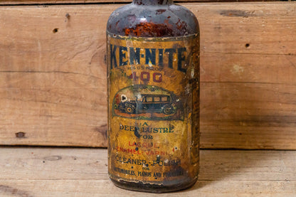 Ken-Nite Auto Varnish Bottle Vintage Gas and Oil Collectible - Eagle's Eye Finds