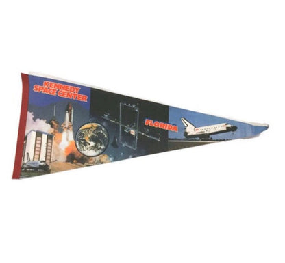 Kennedy Space Center Florida Felt Pennant Vintage Decor - Eagle's Eye Finds